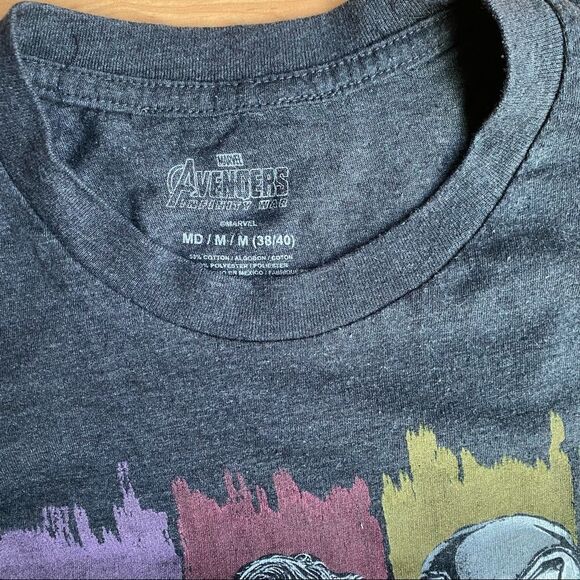 Marvel Avengers Infinity War Graphic Tee Shirt Sz M - Picture 3 of 3